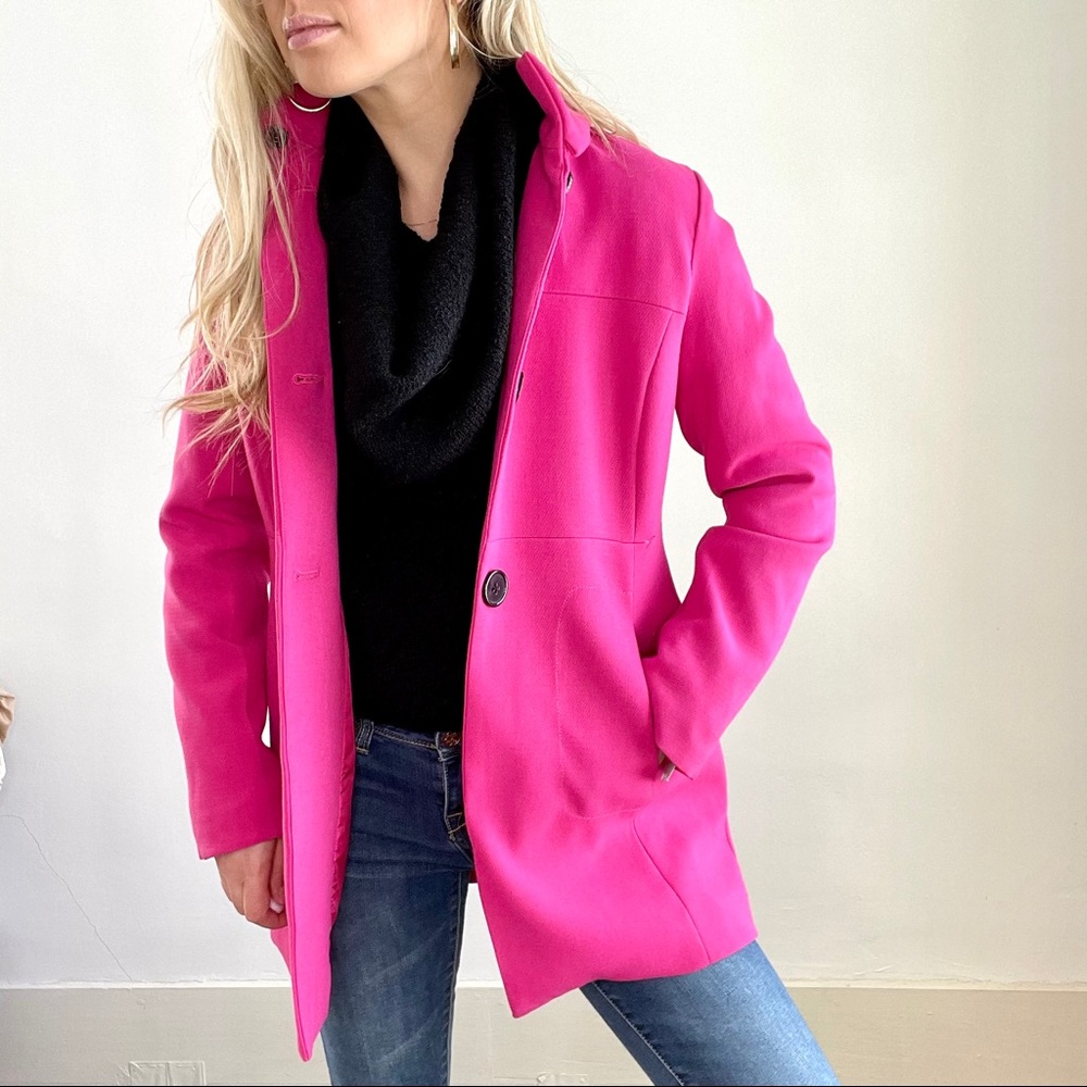 Hot Pink Jacket with Black Buttons New with Tags 4